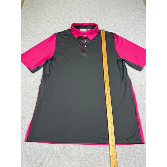 Kjus Mens Size 52 / L Gray Pink Superload Polo Shirt Short Sleeves - Picture 6 of 7